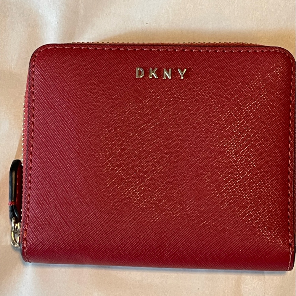 DKNY Cherry Red Zip Wallet